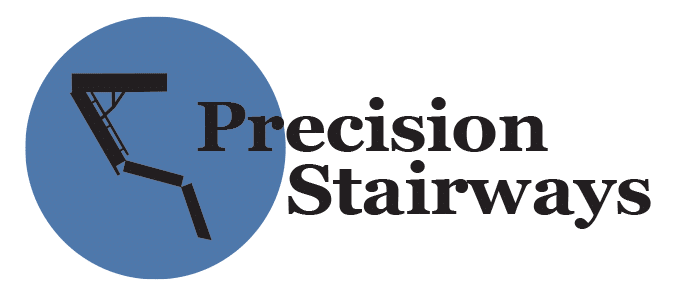 Precision Stairways Blue Black logo
